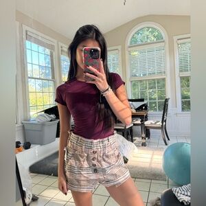 NWT Tilly’s plaid shorts